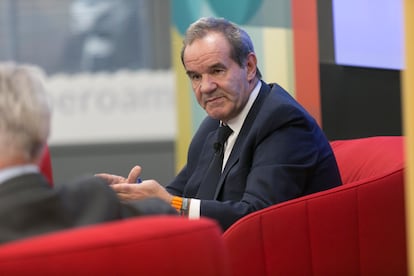 El secretario general iberoamericano, Andrés Allamand, este martes en un coloquio en Madrid sobre los retos de la próxima Cumbre Iberoamericana.