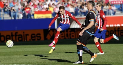 Griezmann marca el gol del triunfo.