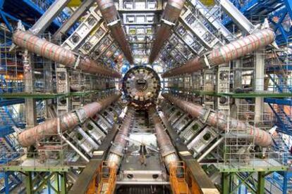 El detector Atlas, uno de los dos grandes experimentos del acelerador de partículas LHC, junto a Ginebra