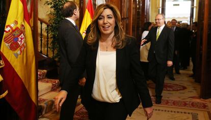 La presidenta de la Junta de Andalucía, Susana Díaz, también ha participado en la fiesta por los 37º aniversario de la Ley Fundamental.