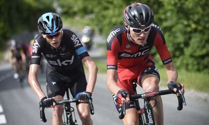 Froome (izquierda) y Van Garderen, durante la etapa del sábado