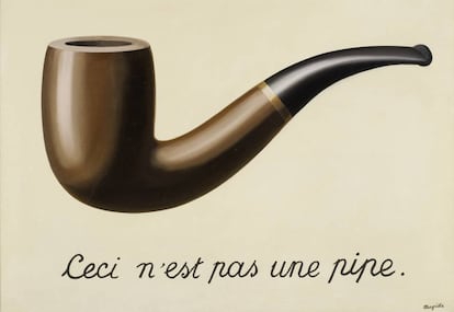 'Ceci n'est pas une pipe', de René Magritte.