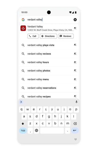 Mejora de las búsquedas en el navegador Google Chrome