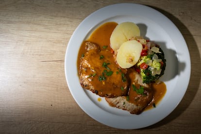 Lomo al horno en su salsa, del cocinero Toni Perelló.