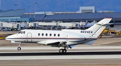 A Hawker HS.125 700A series aircraft, the same model as used by the traffickers to collect the drugs in Venezuela.