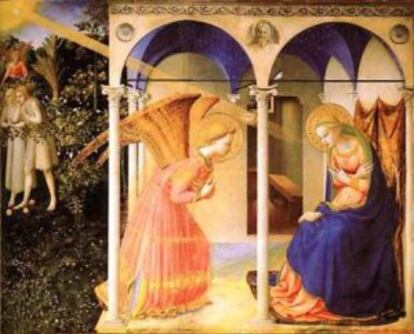 'La anunciación', de Fra Angelico, en el Museo del Prado.