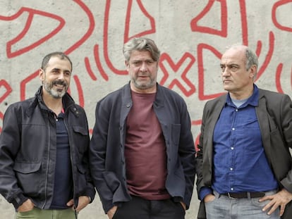 Pere Arquillué, Francesc Orella i Lluís Villanueva.