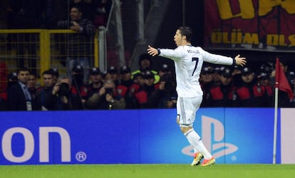 Ronaldo celebra el 0 a 1.