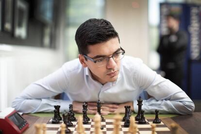 Anish Giri, durante la Copa Sinquefield 2019, en San Luis (Misuri, EEUU)