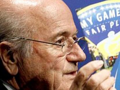 Joseph Blatter, el 30 de mayo en una conferencia en Zurich.