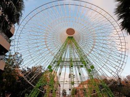 La noria instalada esta Navidad en Vigo.