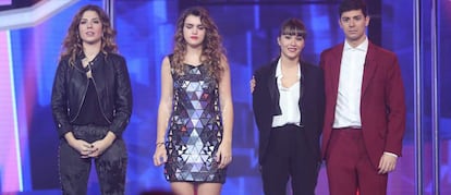Miriam, Amaia, Aitana y Alfred, los finalistas de 'Operación Triunfo'.