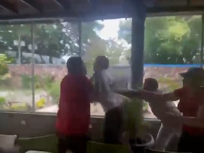 El líder opositor, Juan Guaidó, agredido en un restaurante en el Estado de Cojedes, Venezuela.