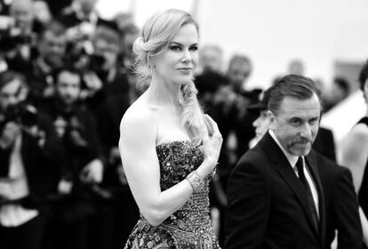 Nicole Kidman y Tim Roth, en el estreno de la película sobre Grace Kelly en el festival de Cannes.