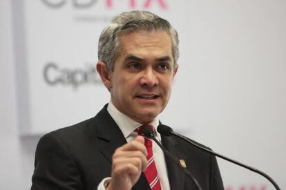 Miguel Ángel Mancera, jefe de Gobierno del DF.