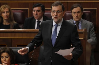 Mariano Rajoy and his Popular Party oppose a repeal of the Citizen Safety Law.