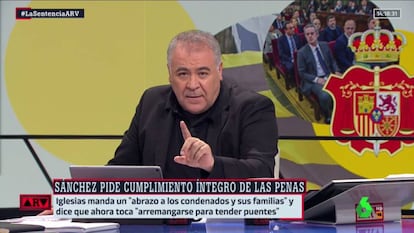 Antonio García Ferreras, en el especial de 'Al rojo vivo'.