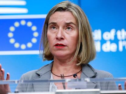 Federica Mogherini , el pasado d&iacute;a 15 en Bruselas.