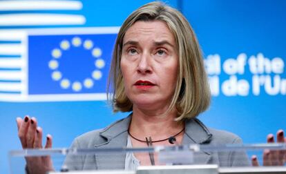 Federica Mogherini , el pasado día 15 en Bruselas.