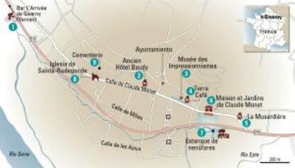 Mapa de Giverny.