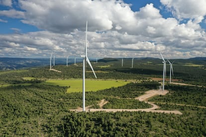 Parque eólico de Cofrentes, en la Comunidad Valenciana.