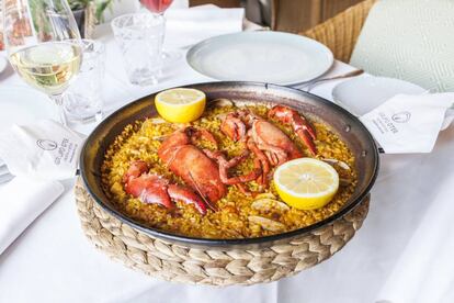 Paella del restaurante Nuevo Gerardo, en Madrid.