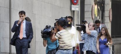 El juez Pablo Ruz, a su llegada a la Audiencia Nacional, en una imagen de archivo.