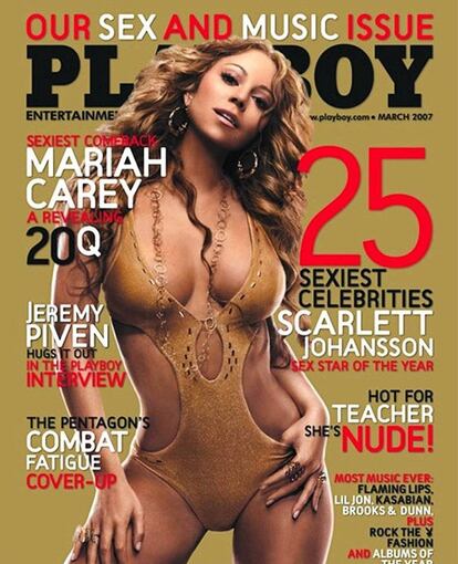 Una sensual Mariah Carey, el 2007.