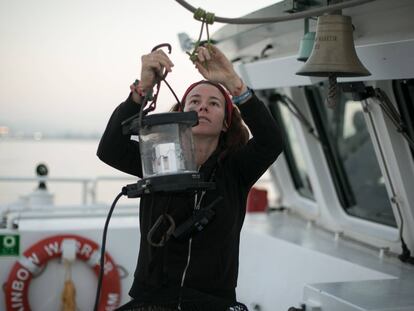 La tripulación del Rainbow Warrior, el barco emblema de Greenpeace