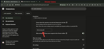 Extensión Chrome