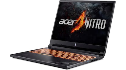 El Acer Nitro V 16 ofrece potencia de 'gaming' con gráfica RTX 4060 por solo 599 euros: difícil encontrar más por menos.