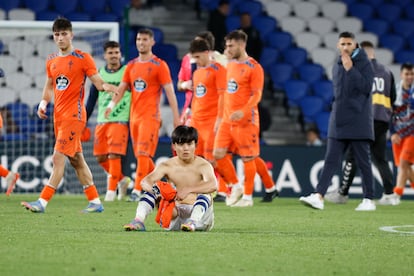 Take Kubo tras la derrota de la Real Sociedad contra el Celta.