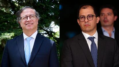 El presidente de Colombia, Gustavo Petro, y el fiscal general, Francisco Barbosa