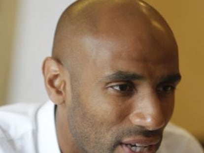 Frédéric Kanouté, durante la entrevista