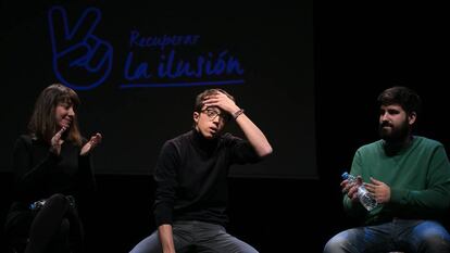 Ínigo Errejón en la presentación en Barcelona de la propuesta "Recuperar la Ilusión".