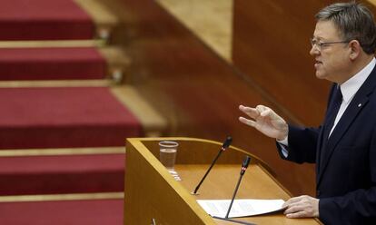 Puig en la sesión de control al Consell.