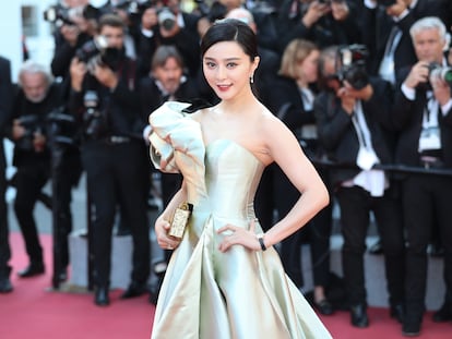 La actriz Fan Bingbing, en la alfombra roja de Cannes en mayo de 2018.