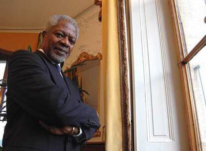 Kofi Annan, en Ginebra.