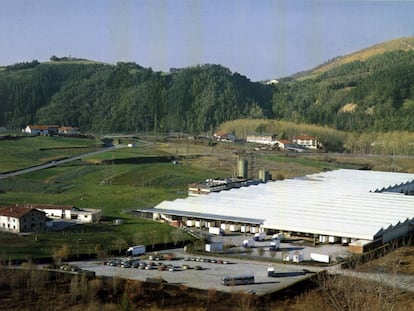 Vista de la planta de Muebles Xey en Zumaia (Gipuzkoa).