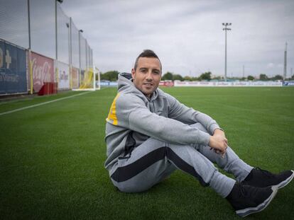 Santi Cazorla, en la Ciutat Esportiva del Villarreal.