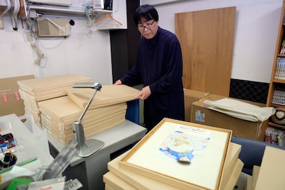 Yoichi Takahashi, in his studio in Tokyo, on April 22.