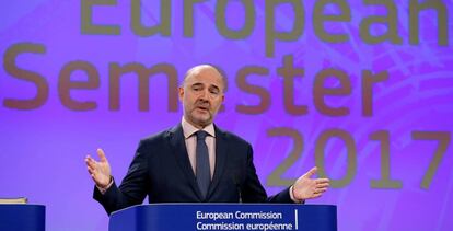 El comisario europeo de Econom&iacute;a, Pierre Moscovici.
 