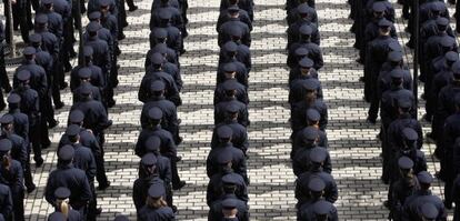 Toma de posesión de nuevos agentes en la sede de Canillas.