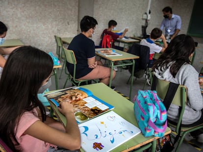 Clase de Religión de primero de ESO en un instituto público valenciano en septiembre.