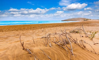 Playa dunar en el parque regional de Calblanque (Murcia).