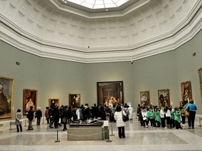 Sala de Val&aacute;zquez en el Museo del Prado, de Madrid.