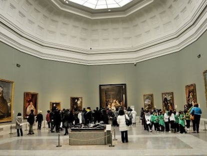 Sala de Val&aacute;zquez en el Museo del Prado, de Madrid.