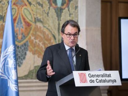 Artur Mas en la seva intervenció amb motiu del 70 aniversari de l'ONU.