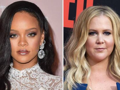 Rihanna y Amy Schumer.