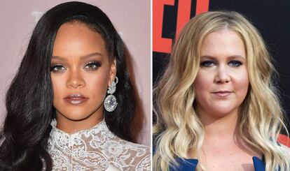 Rihanna y Amy Schumer.